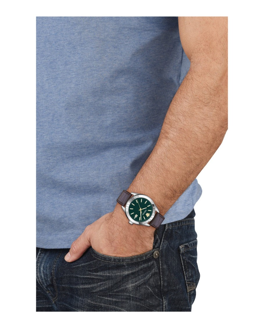 Versace Athletic Leather Watch