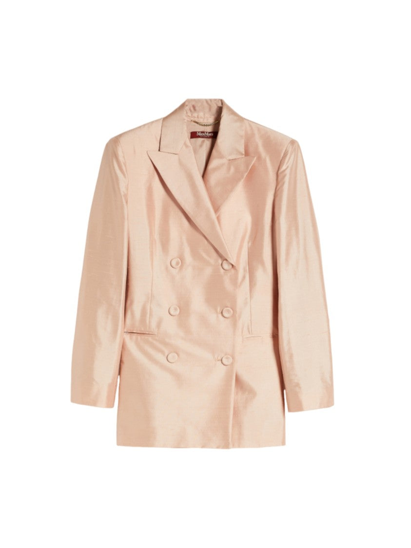 Max Mara Double-Breasted Blazer With Padded Shoulders