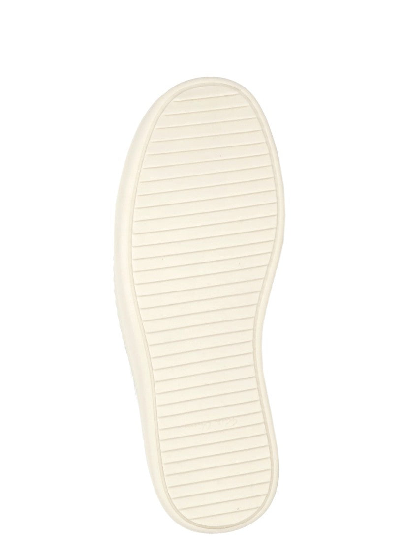 Rick Owens Black White Round Tip Sneakers
