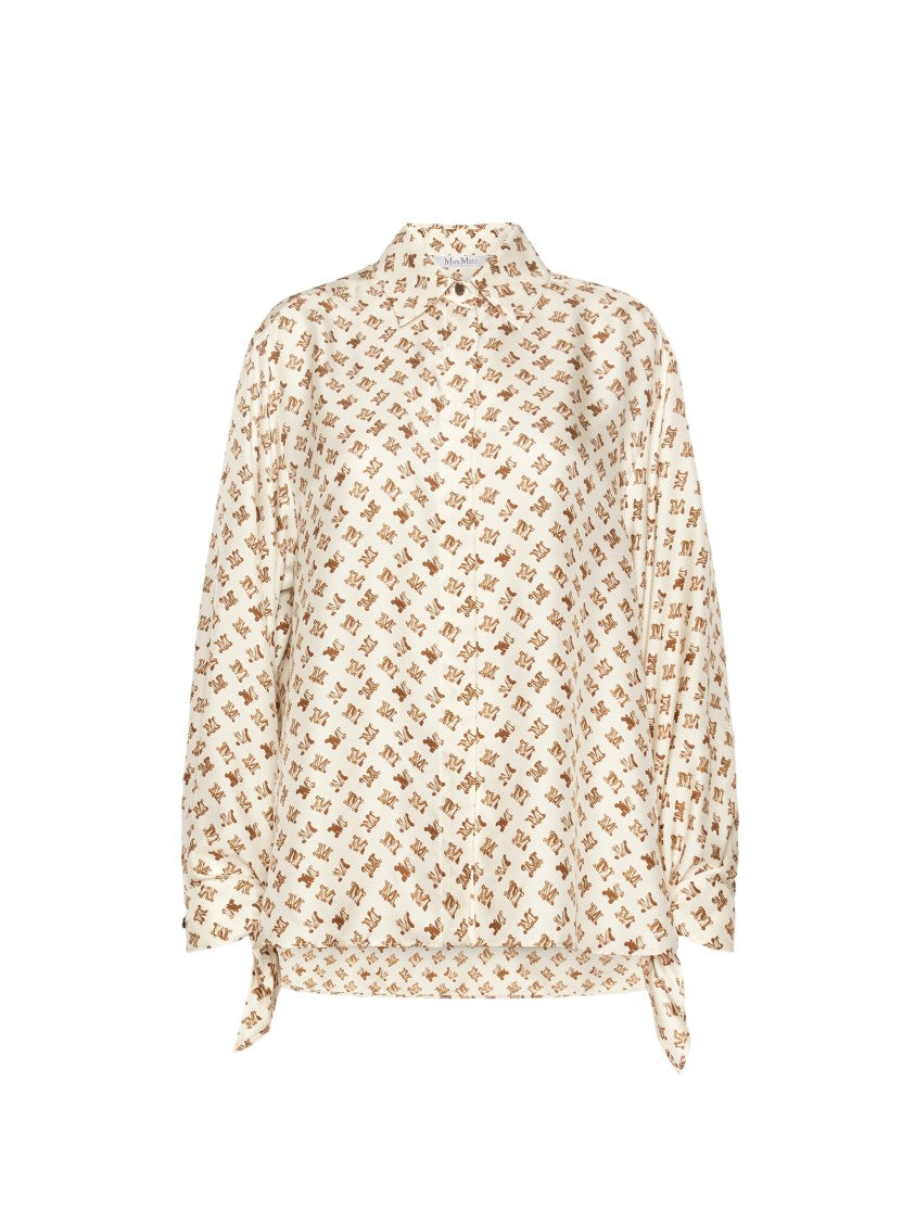 Max Mara Mxmobice Loose-Fitting Monogram Blouse