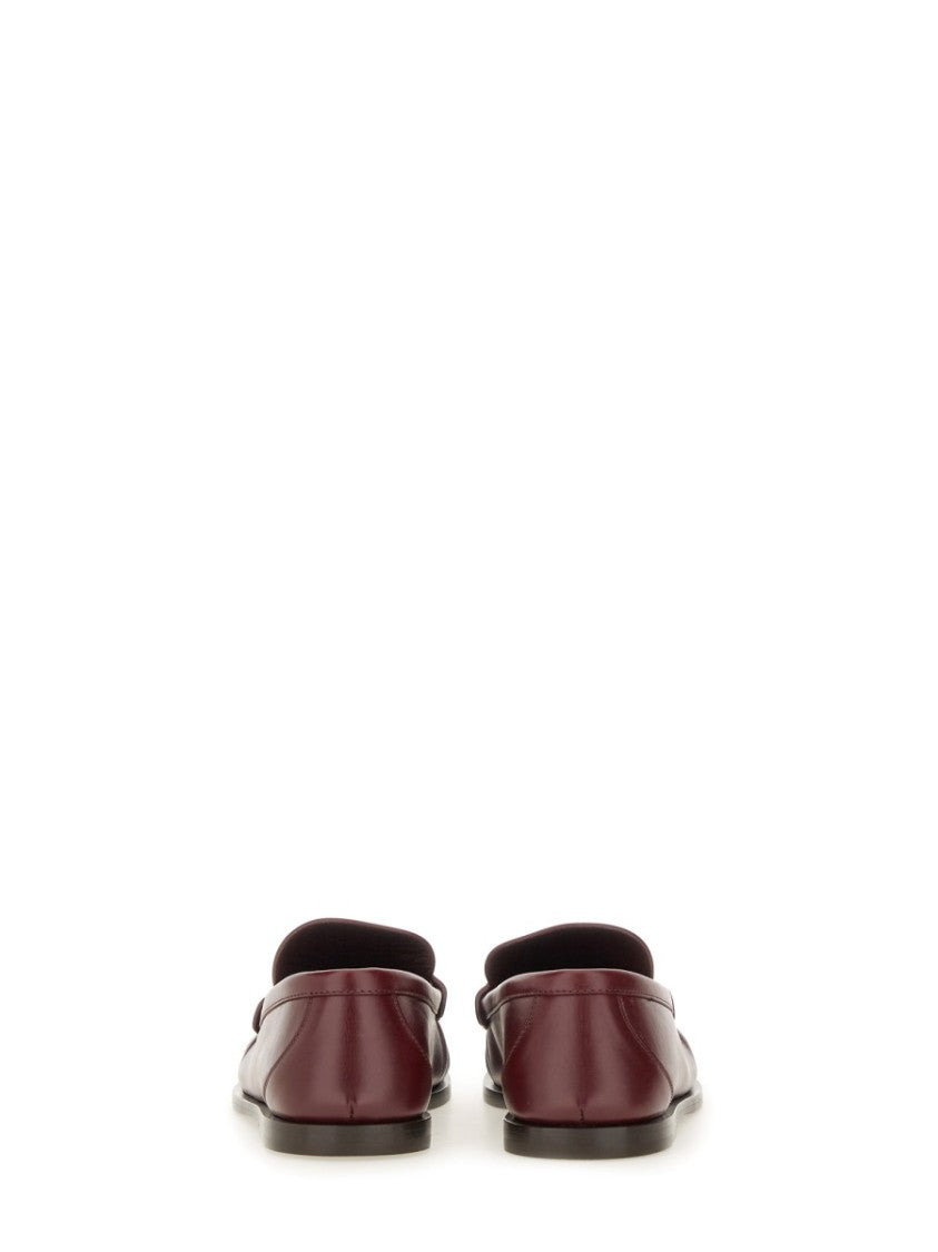 Saint Laurent Smooth Leather Penny Loafer With Polished Finish
