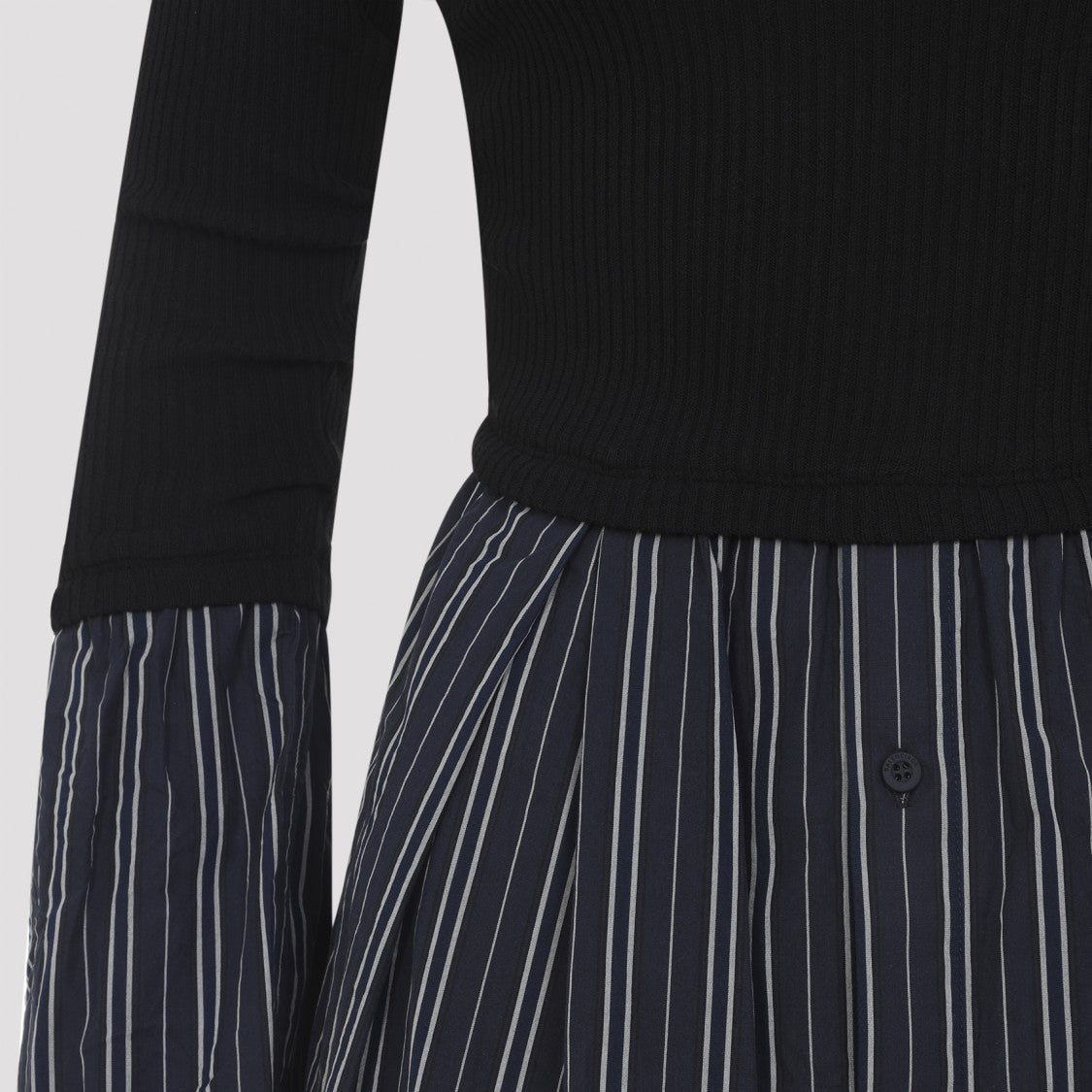 Balenciaga Layered Ribbed Knit Sweater