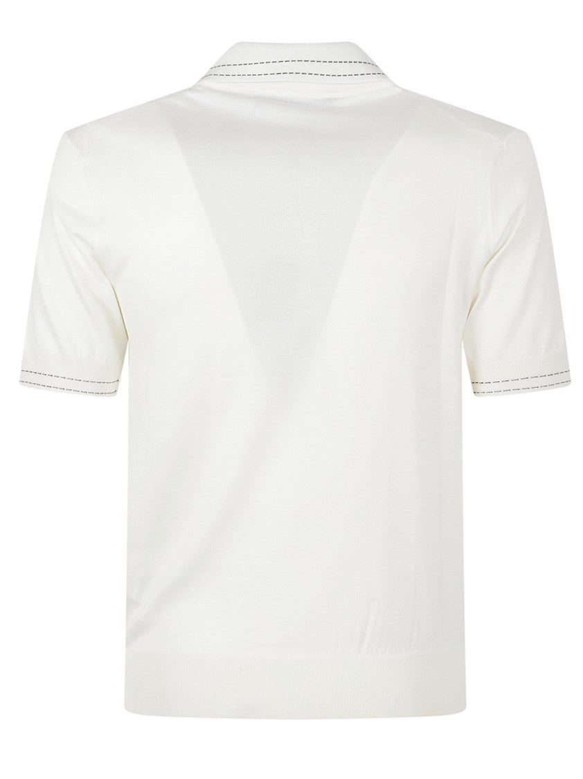 Dolce & Gabbana Silk Polo Shirt With Classic Collar