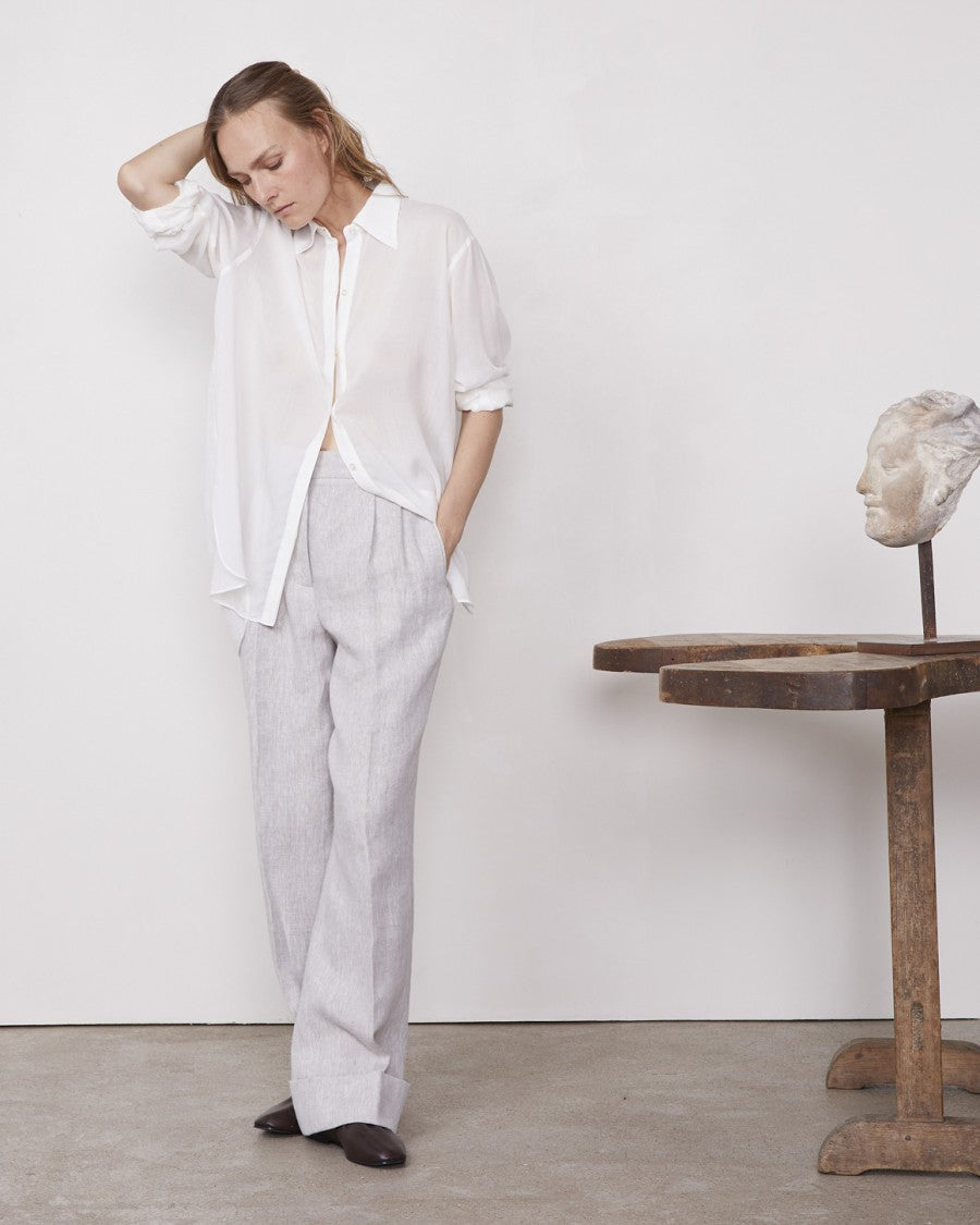 Officine Generale Loose Fit Long Sleeve Shirt