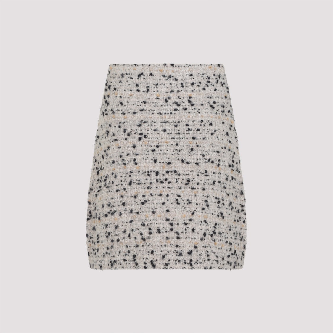 Fabiana Filippi Textured Wool And Alpaca Blend Skirt With Frayed Hem