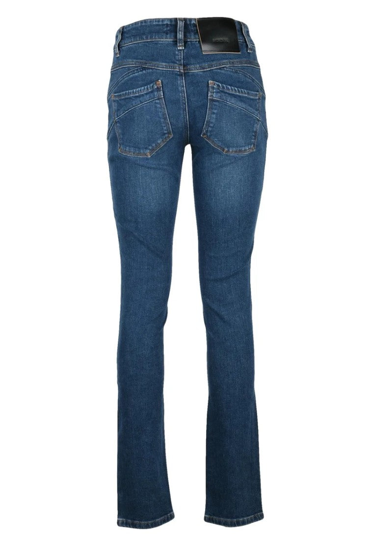 Sportmax Blue Cotton Elastane Women's Slim Fit Jeans