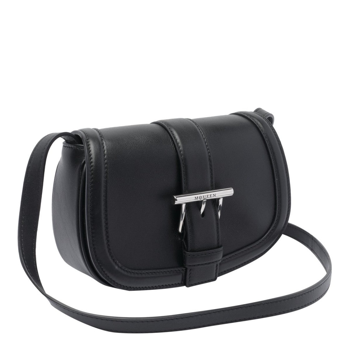 Alexander Mcqueen Structured Calfskin Shoulder Bag