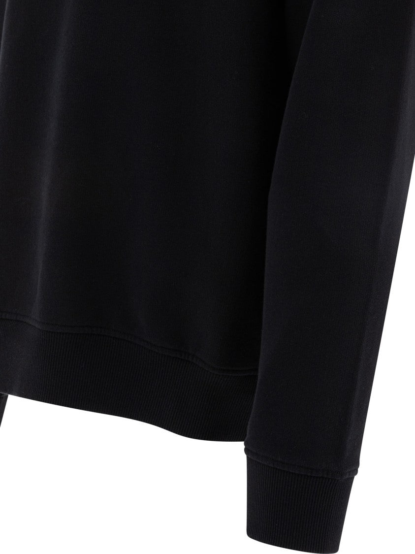Ami Paris Crewneck Sweatshirt With Embroidered Heart Detail