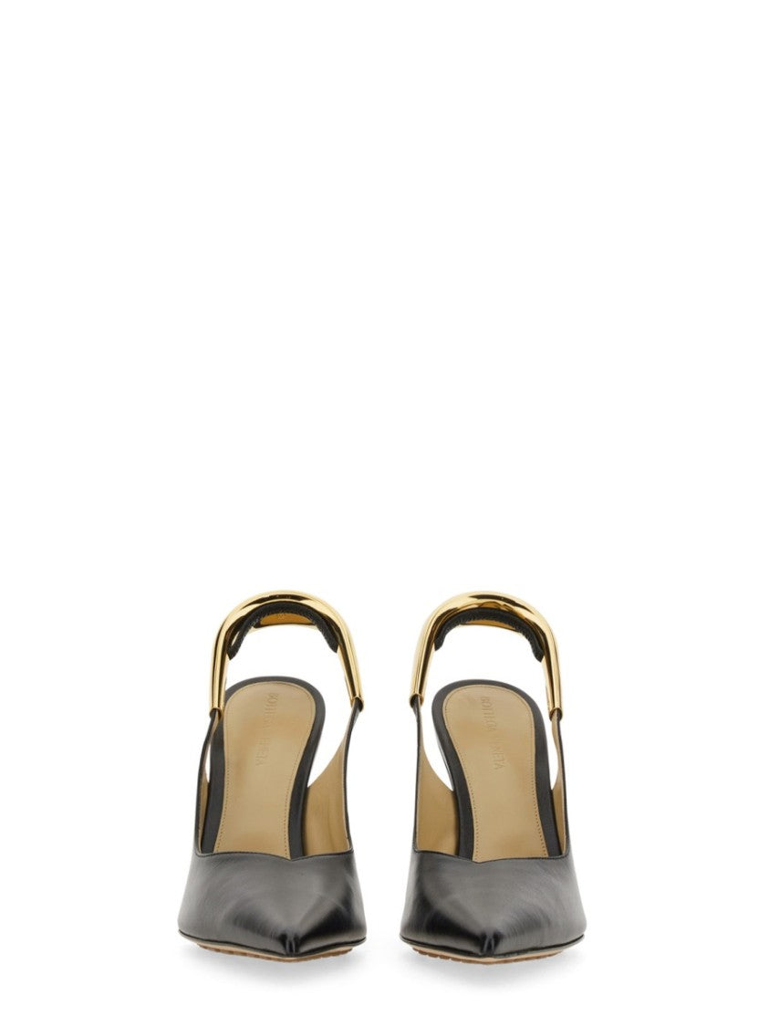 Bottega Veneta Pointed Toe Slingback Pumps With 10 Cm Heel