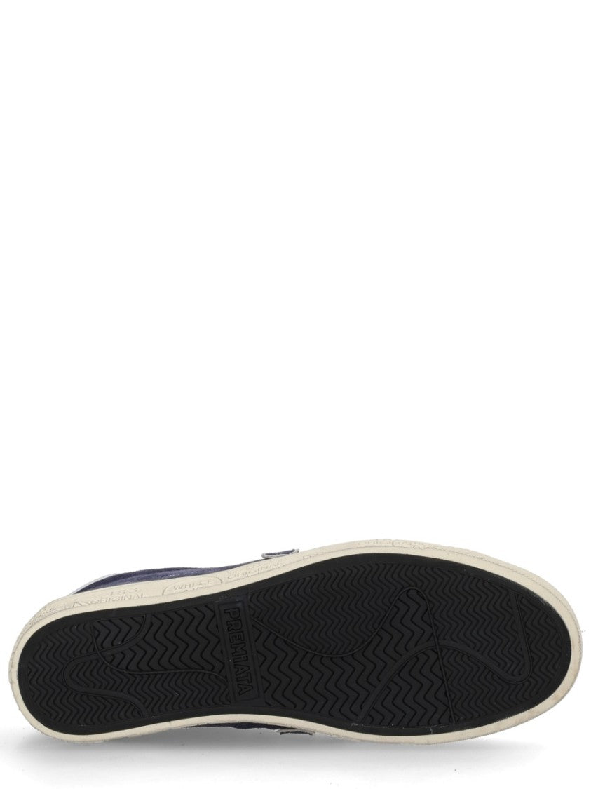 Premiata Steven 6643 Navy Leather Sneakers