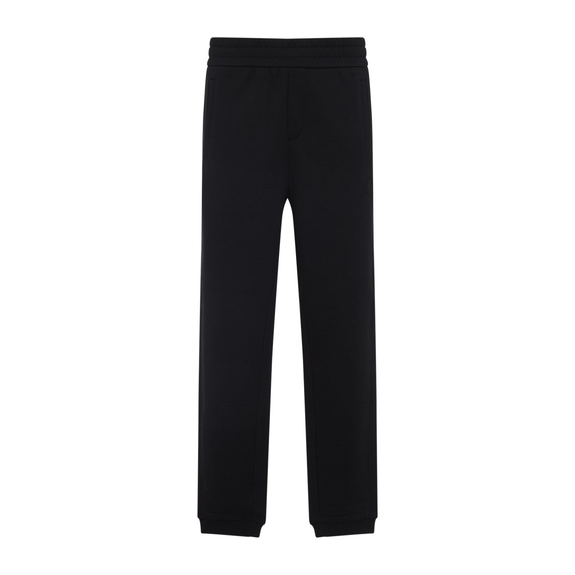 Moncler Black Cotton Sweat Bottoms