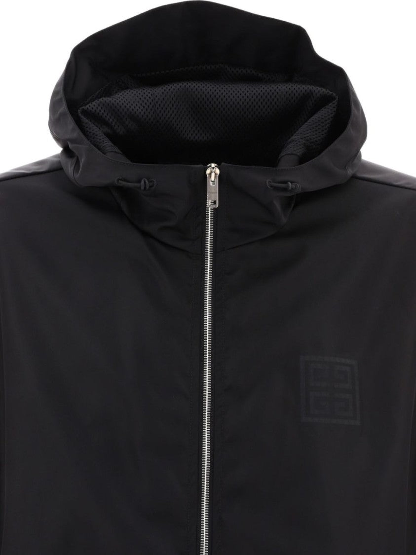 Givenchy Signature 4G Motif Black Hooded Jacket