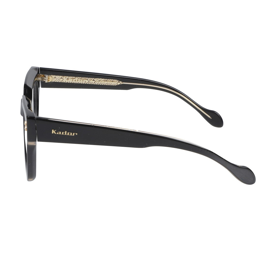 Kador Maya Glamour Glossy Black Square Frame Sunglasses