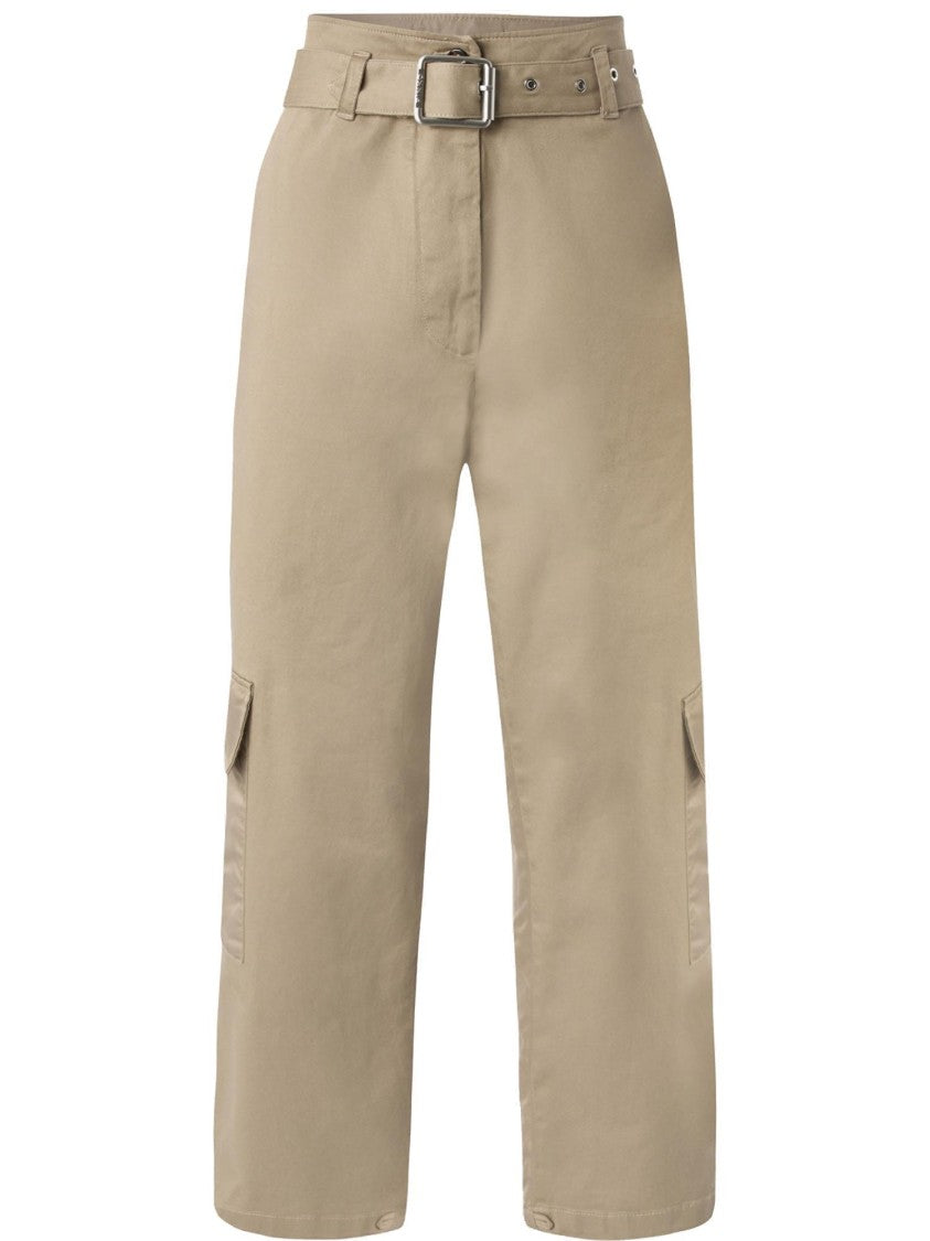 Pinko Stretch Cotton Gabardine Cargo Pants