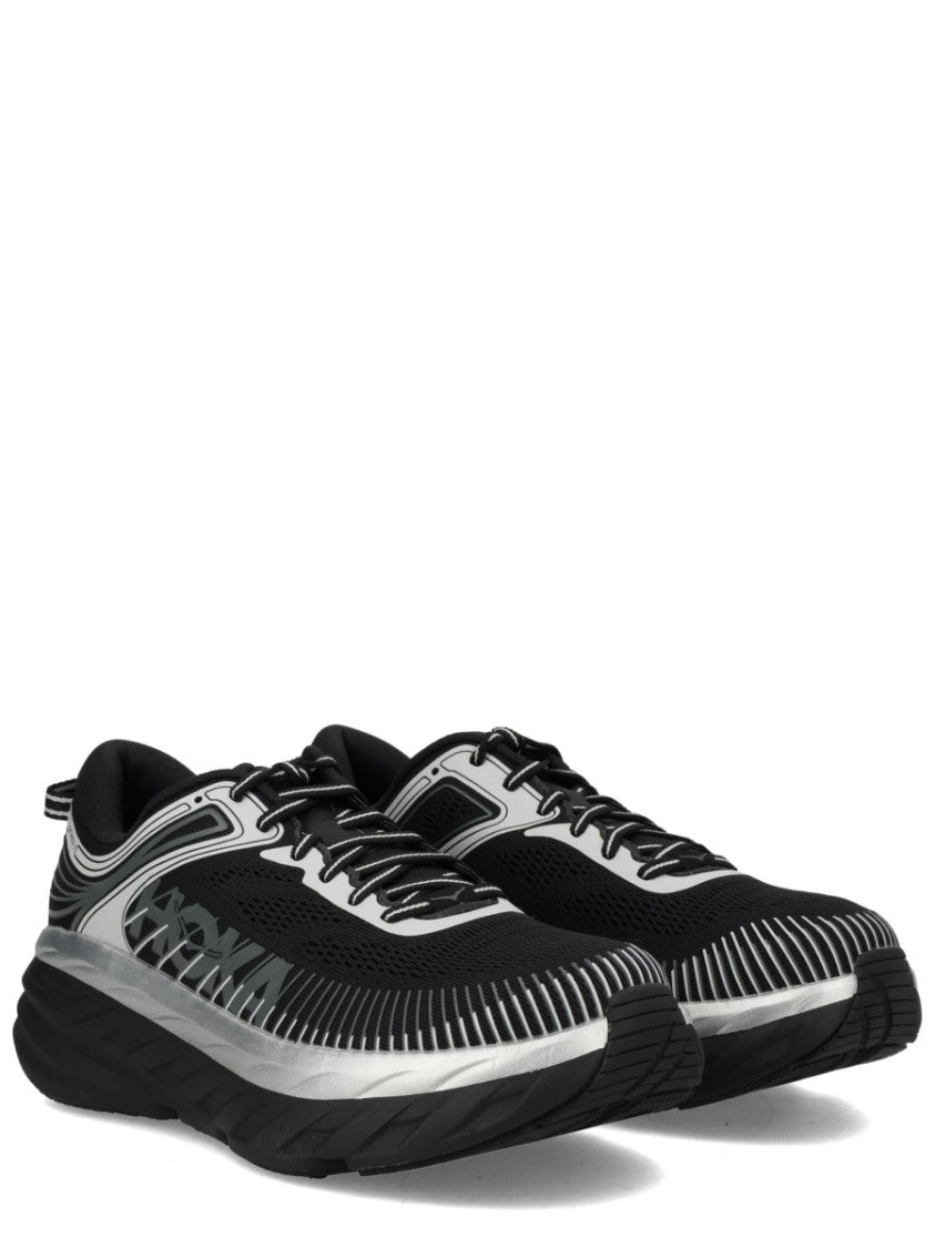 Hoka Bondi 7 Silver Details Sneakers
