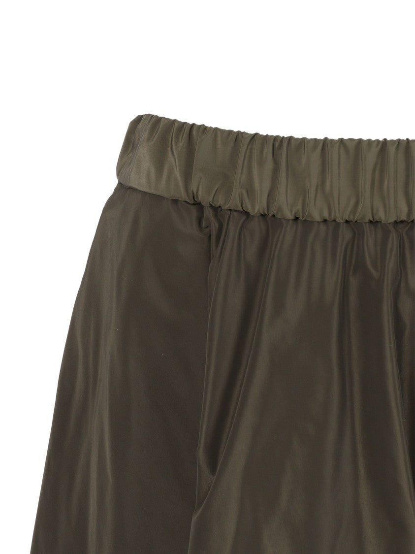 Aspesi Flowing Green Maxi Skirt