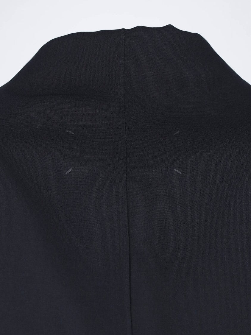 Maison Margiela Black Maxi Tailored Double-Breasted Dress