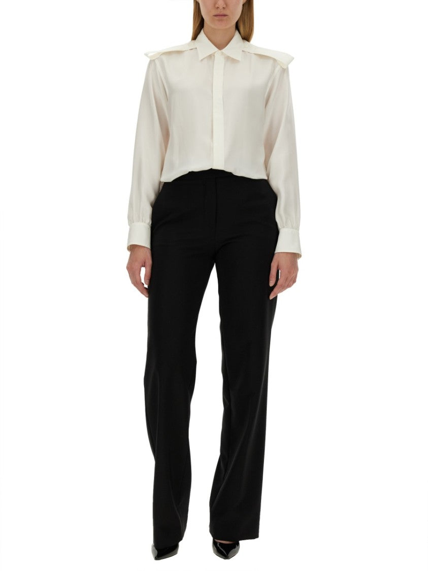 Burberry White Mulberry Silk Shirt