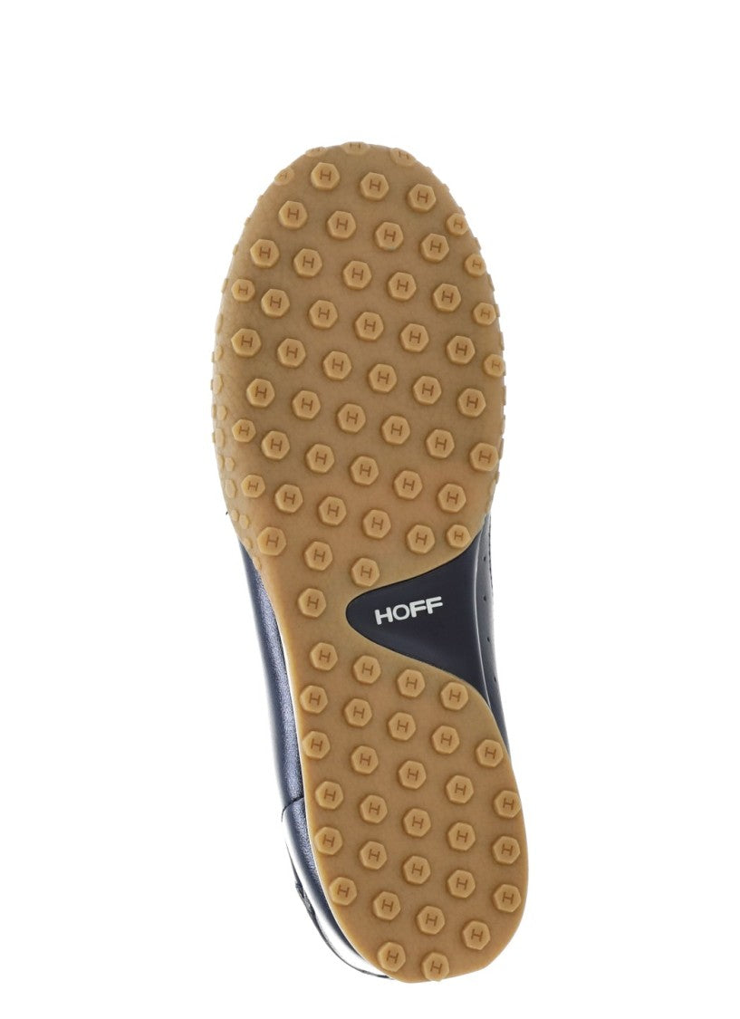 Hoff Metallic Blue Silver Accents Textured Sole Sneakers