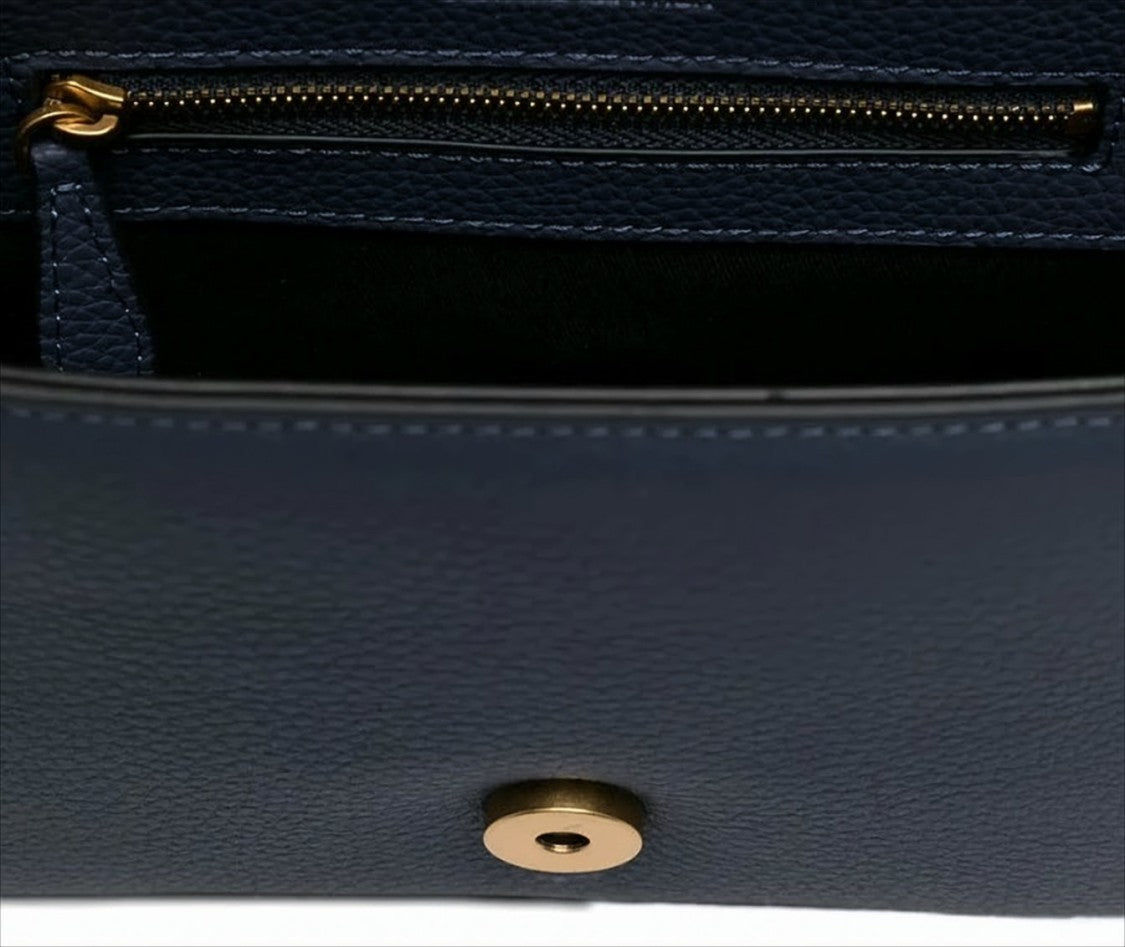 Pinko Mini Slouchy Grained Leather Shoulder Bag