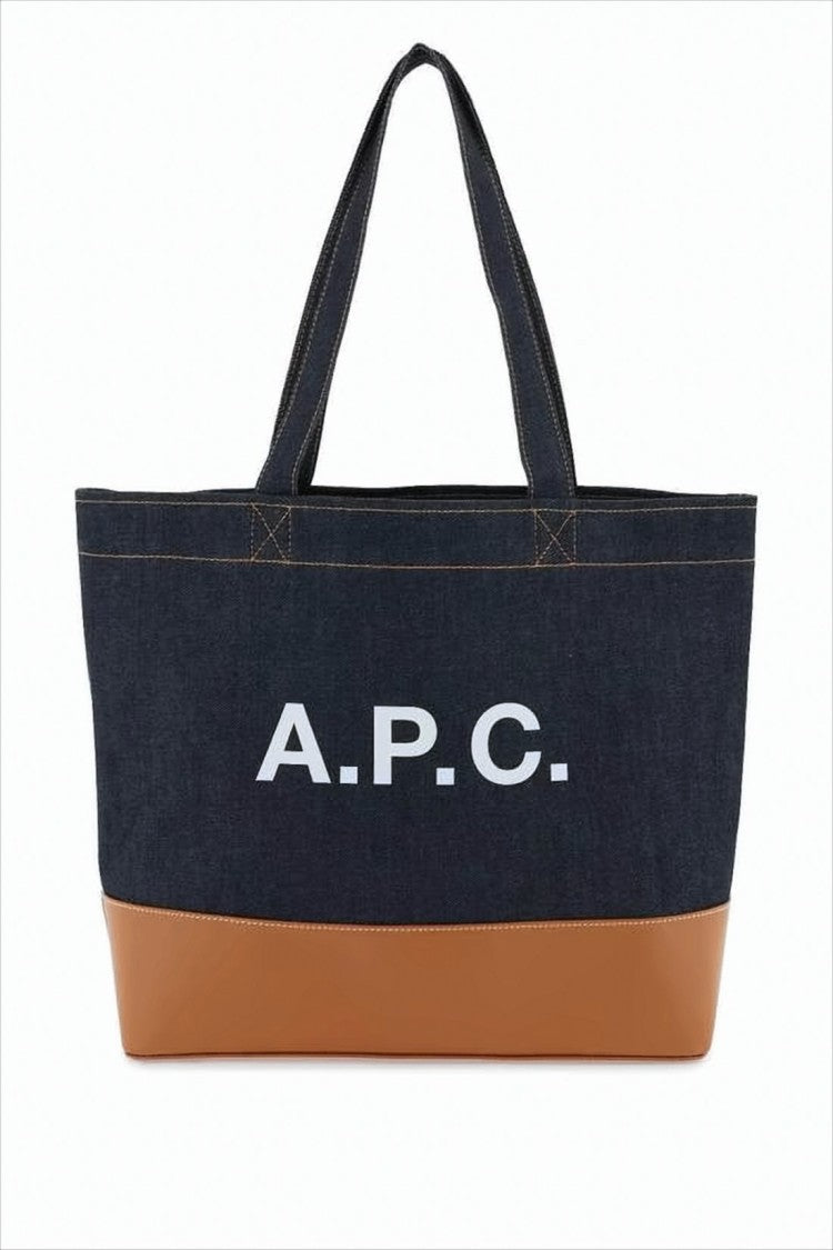 A.P.C. Structured Denim Tote Bag