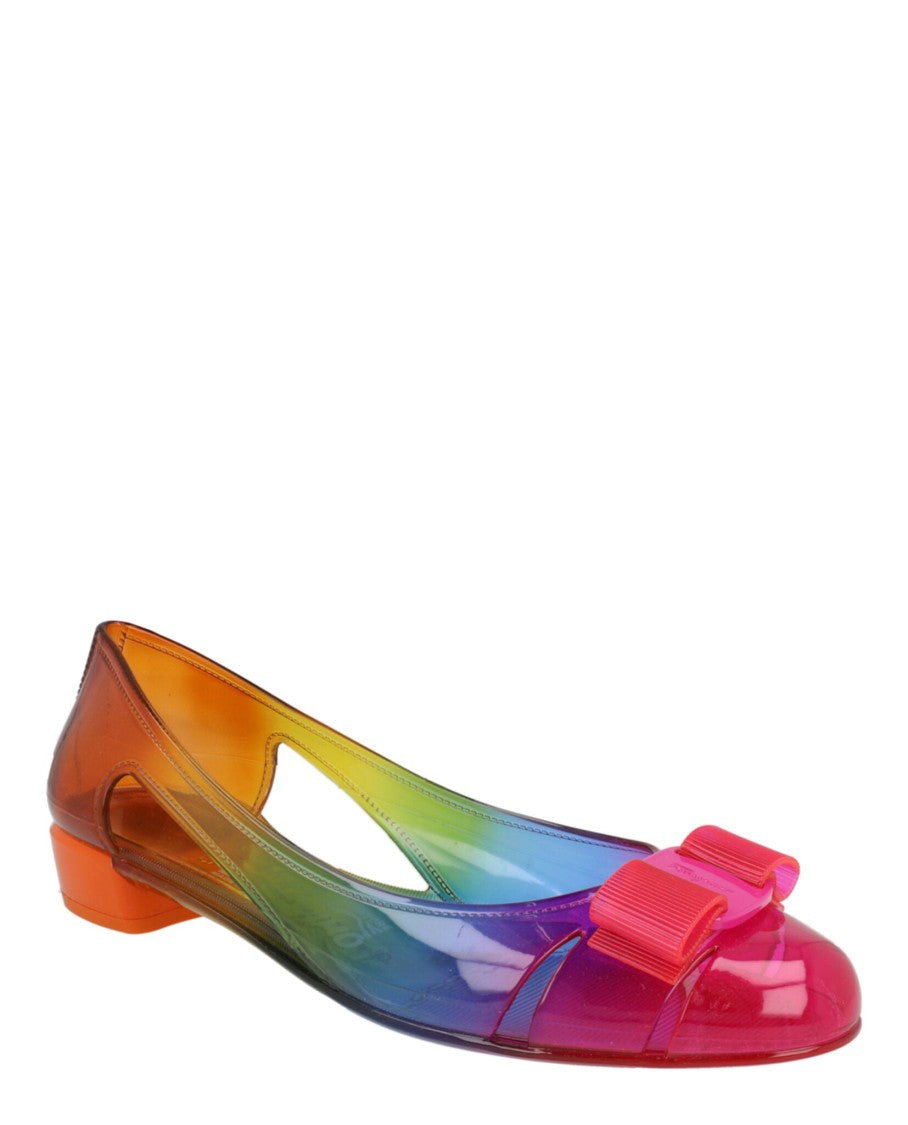 Ferragamo Be Jelly Ballet Flats
