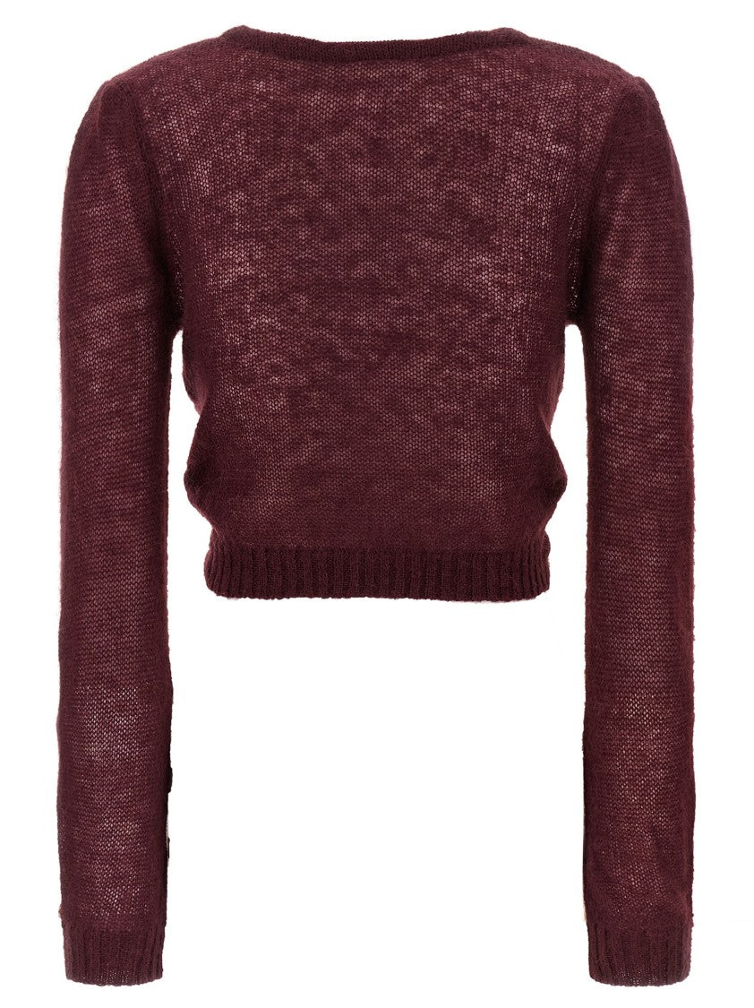 Twin-Set Cropped Wool Blend Sweater