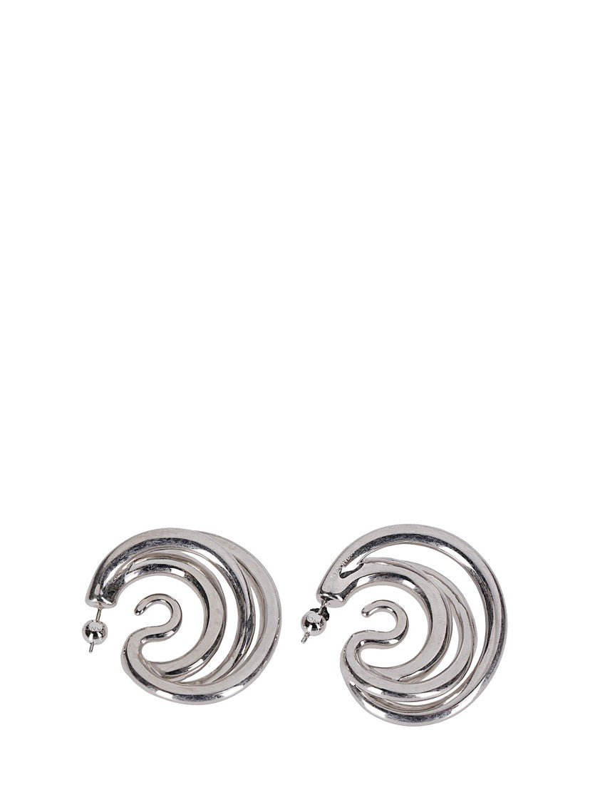 Panconesi Medium Hoop Earrings With Serpent-Inspired Design