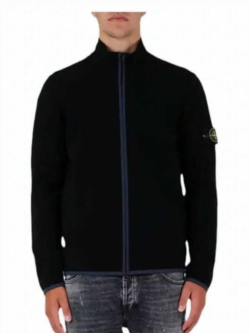 Stone Island High Collar Zip-Up Jacket