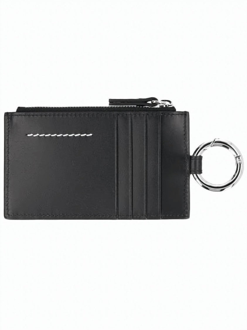 Mm6 By Maison Margiela Rectangular Calfskin Leather Cardholder