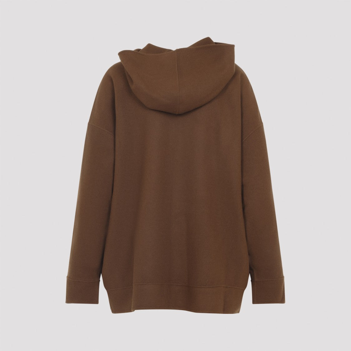 Max Mara Relaxed-Fit Brown Wool And Cashmere Sweatshirt
