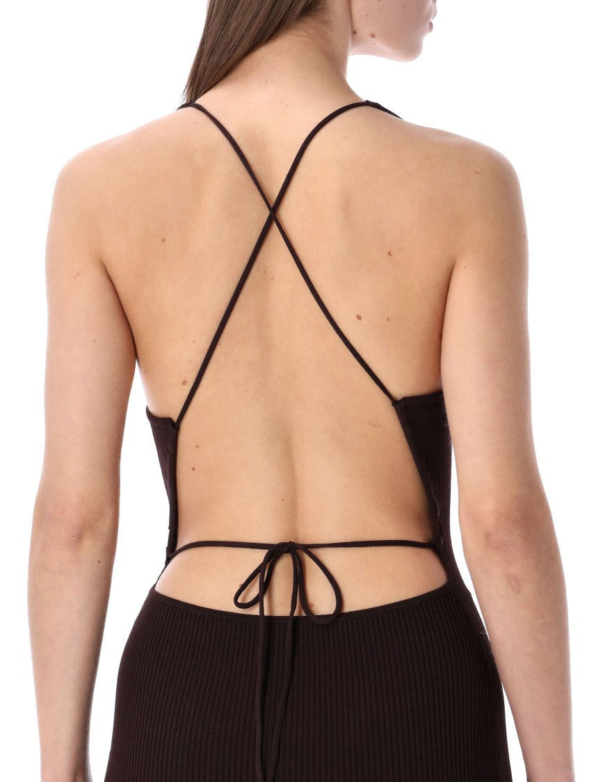 Sessùn Lameida Fitted Ribbed Mini Dress