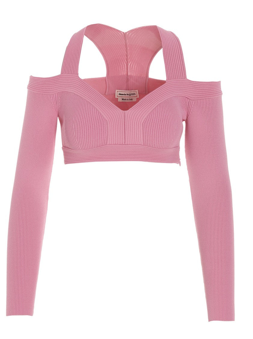 Mcqueen Off-Shoulder Cropped Top