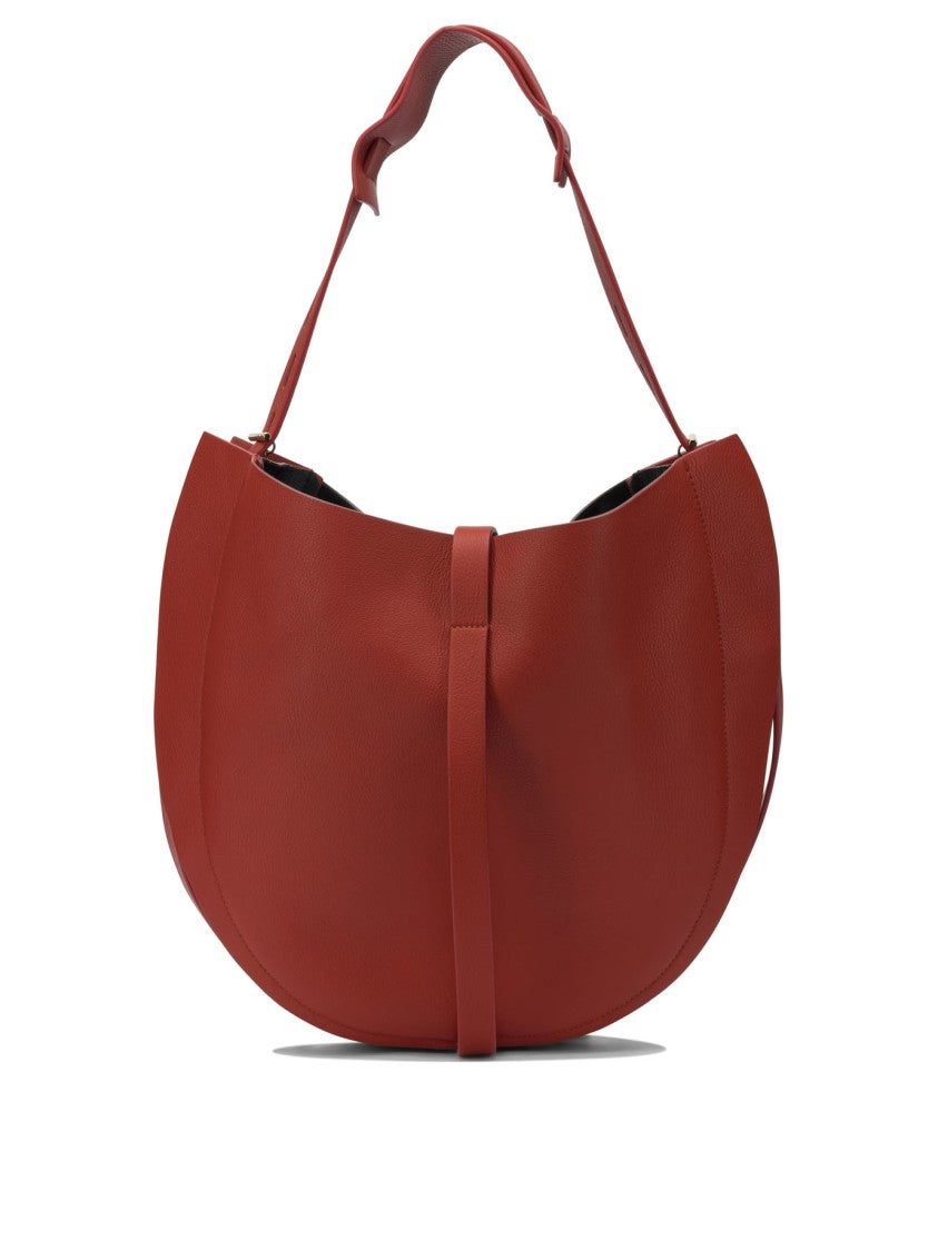 Minobossi Bordeaux Calfskin Shoulder Bag