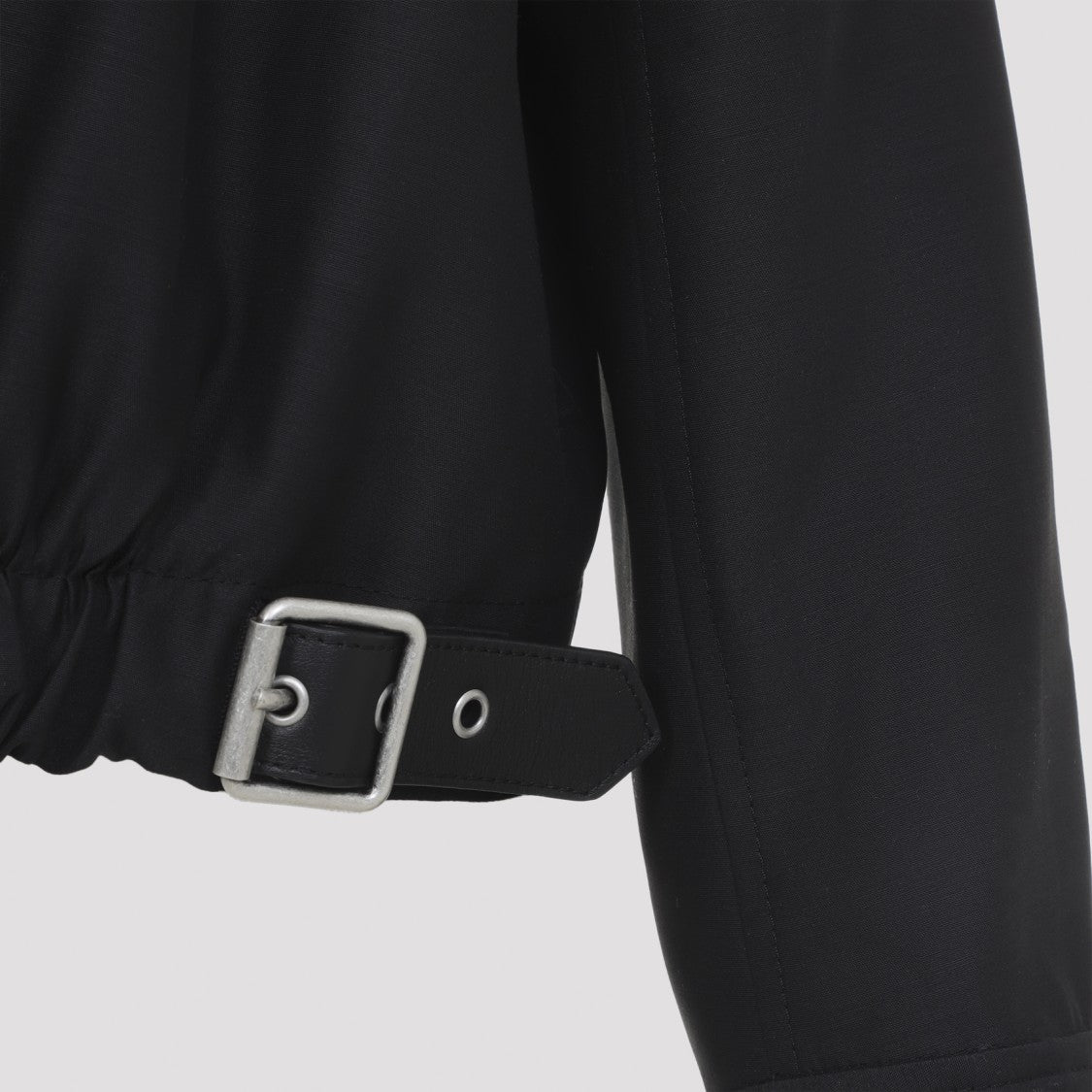 Loewe Belted Black Wool And Silk Jacket