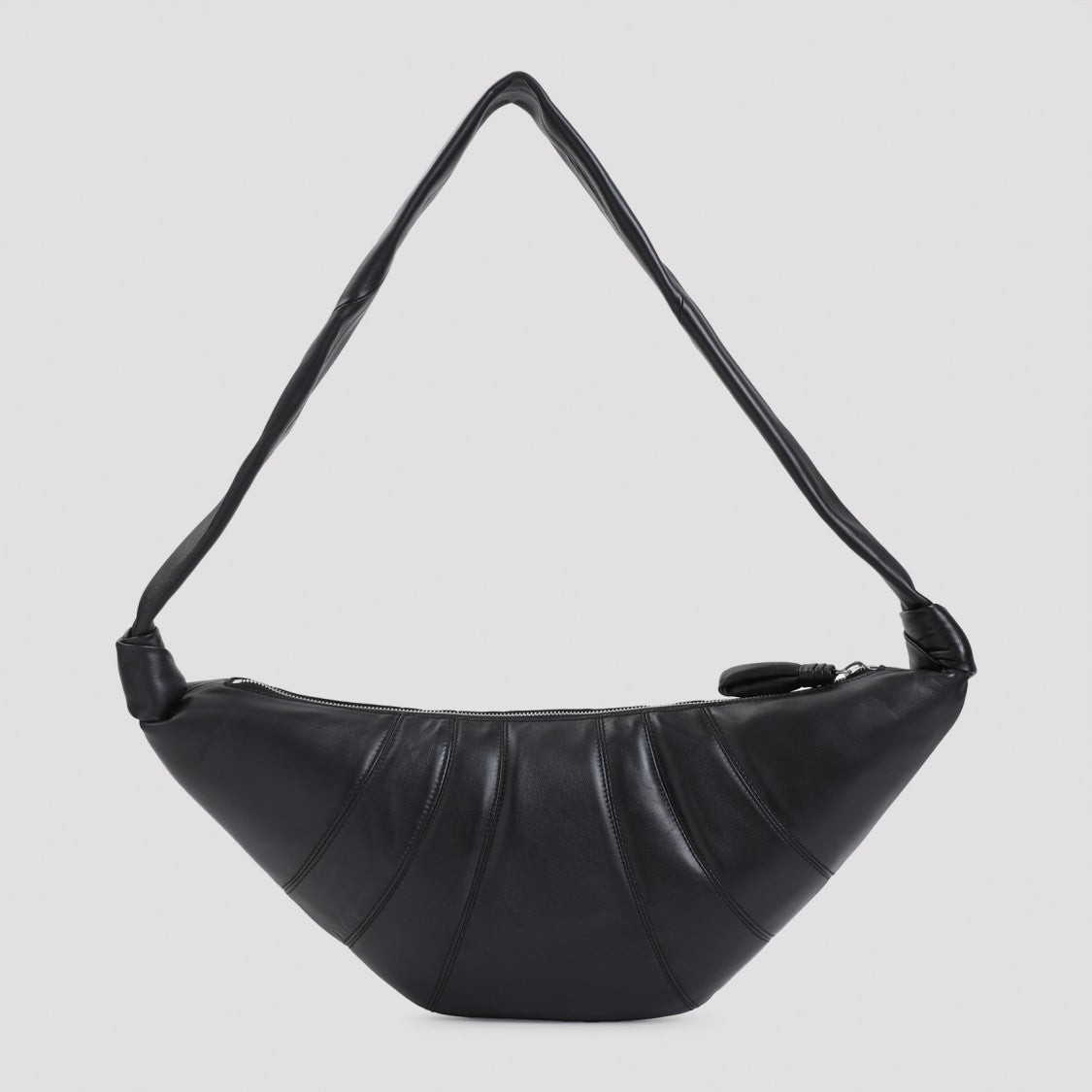 Lemaire Black Leather Medium Croissant Bag