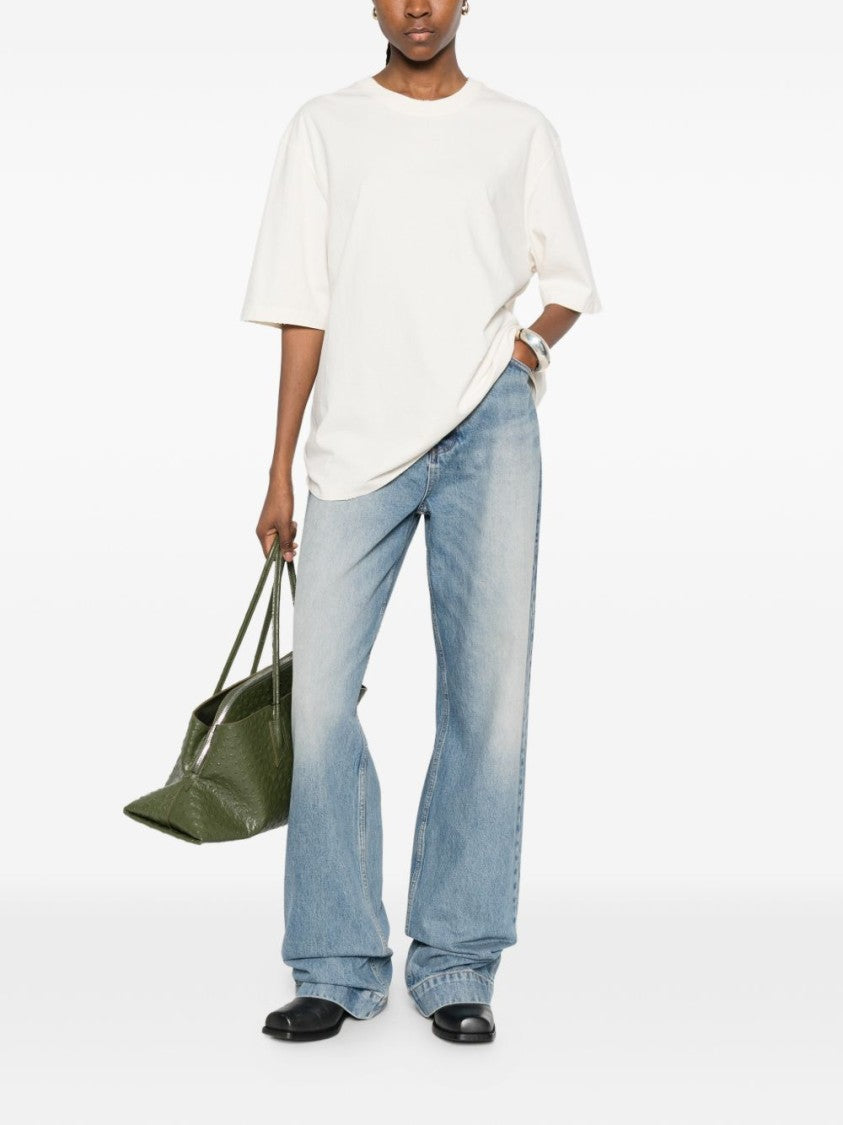 Golden Goose Silk And Nylon Straight Hem T-Shirt