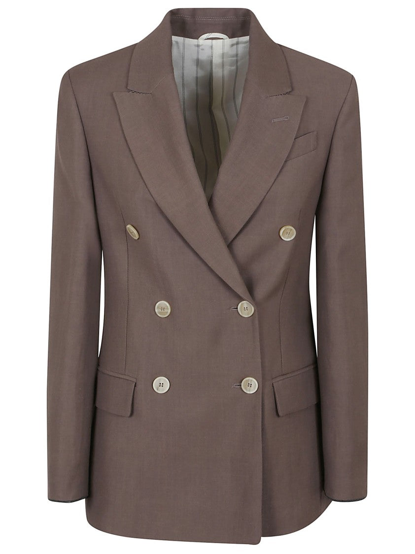 Brunello Cucinelli Tailored Double-Breasted Blazer