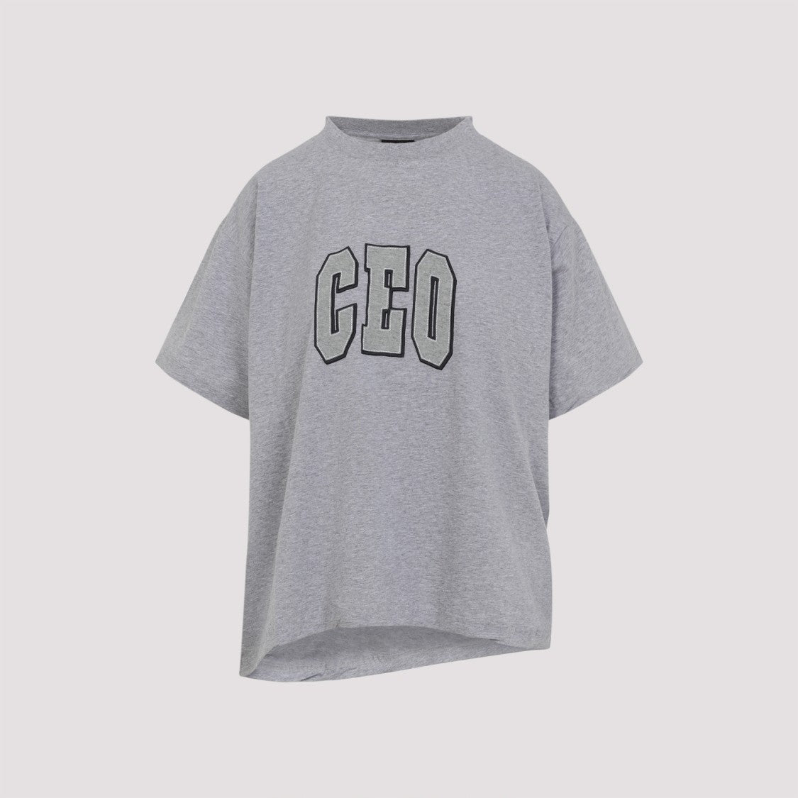 Balenciaga Grey Cotton T-Shirt