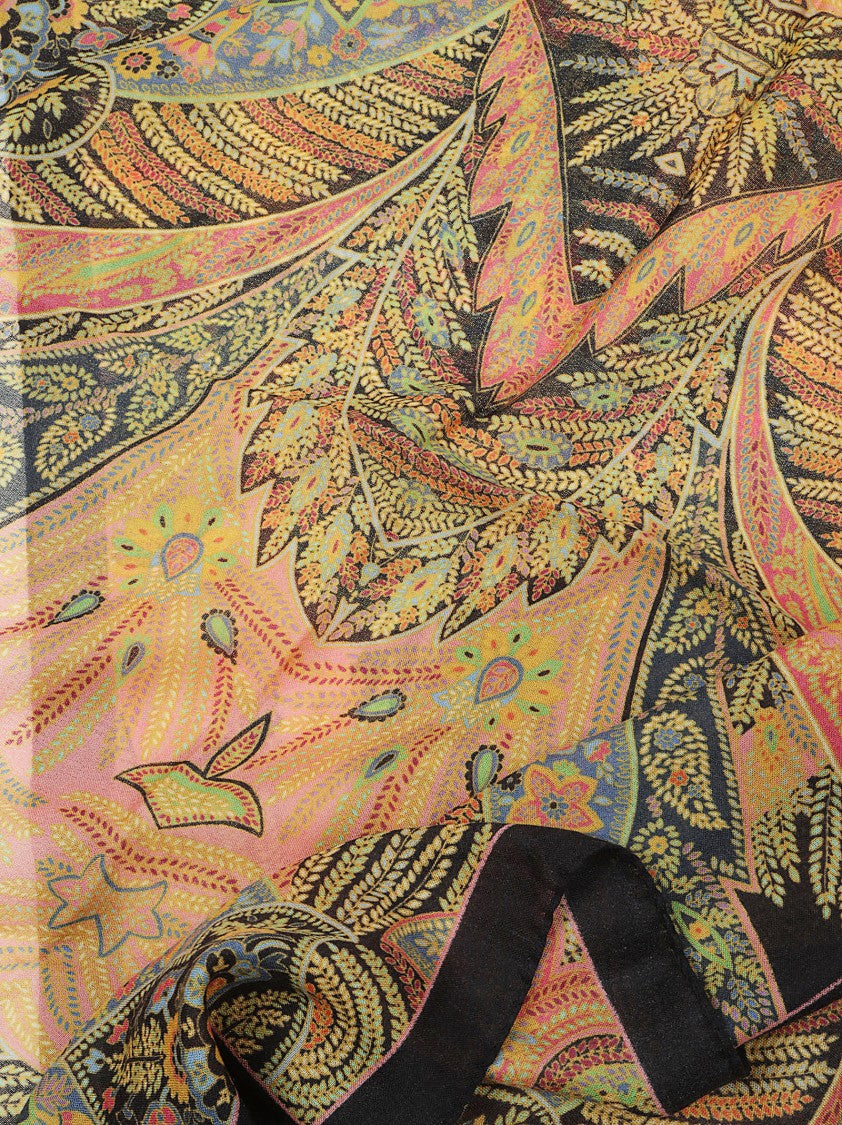 Etro Boheme Paisley Floral Cashmere Scarf