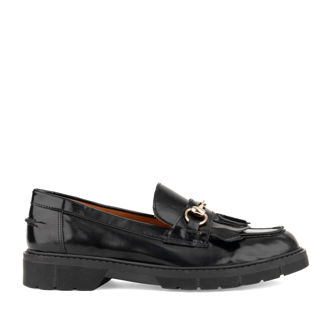 Sergio Moretti Brown Gold-Tone Detailing Sleek Suede Loafers