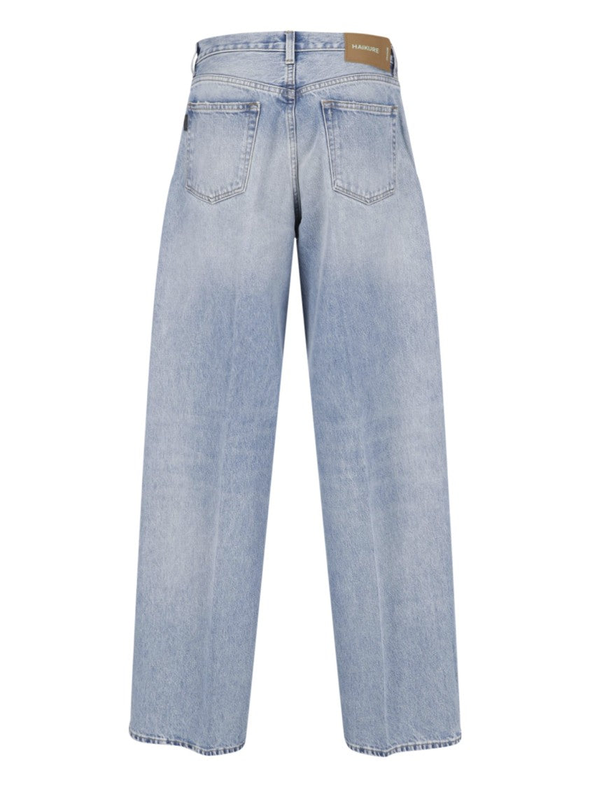 Haikure Wide-Leg Denim Jeans With Classic Five-Pocket Design