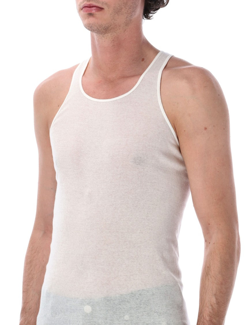 Rick Owens Cotton Rib Tank Top