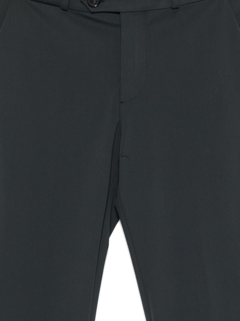 Rrd Slim Tapered Gray Trousers With Cuffed Hems
