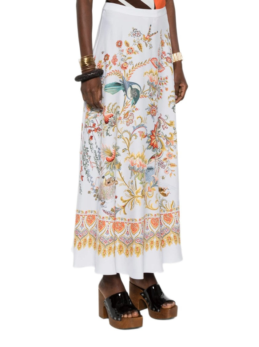 Etro Pure Seta Seta Paisley Skirt