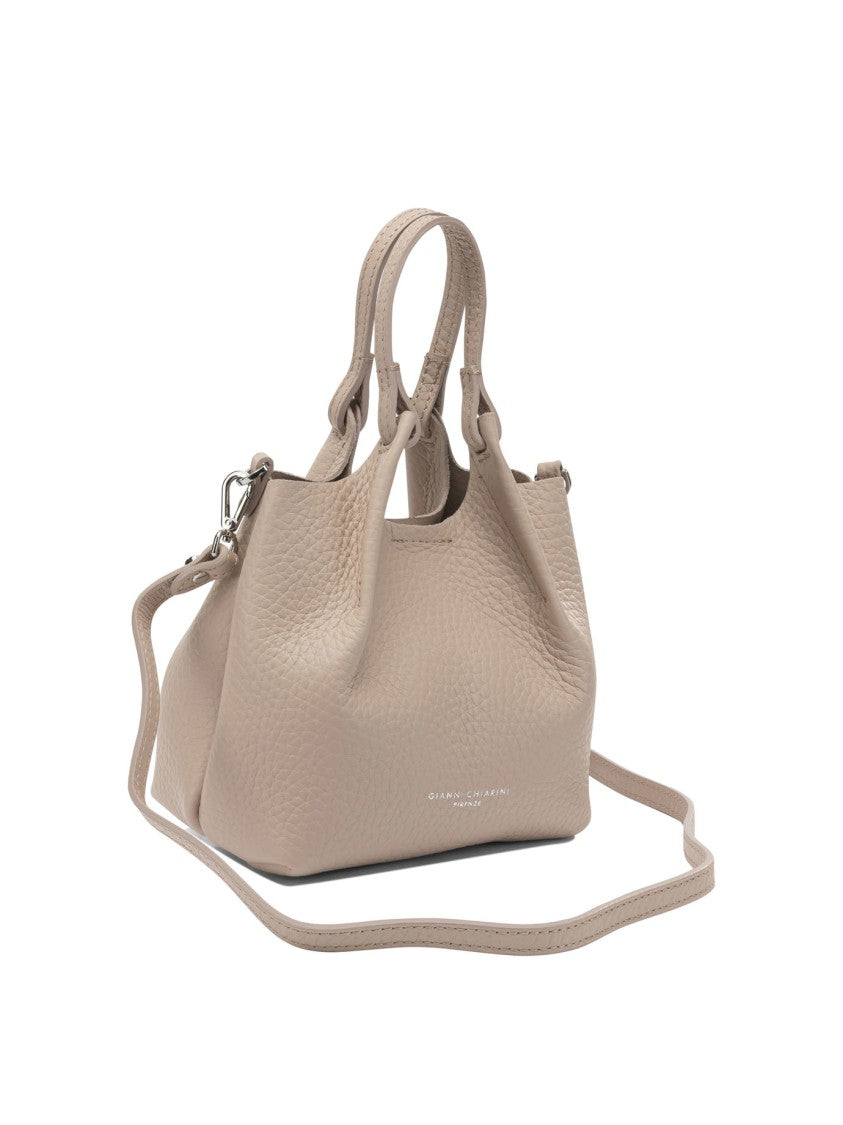 Gianni Chiarini Textured Leather Handbag With Dual Top Handles