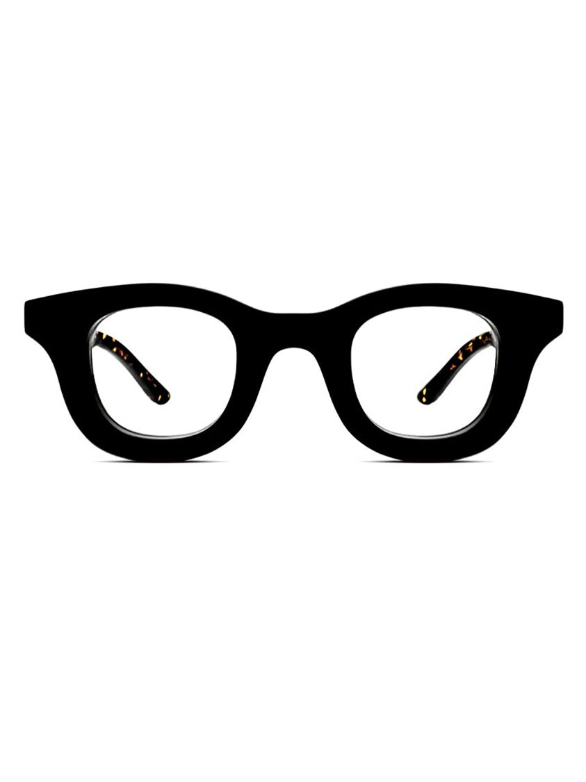Thierry Lasry Oversized Black Acetate Optical Frames With Tortoiseshell Temples
