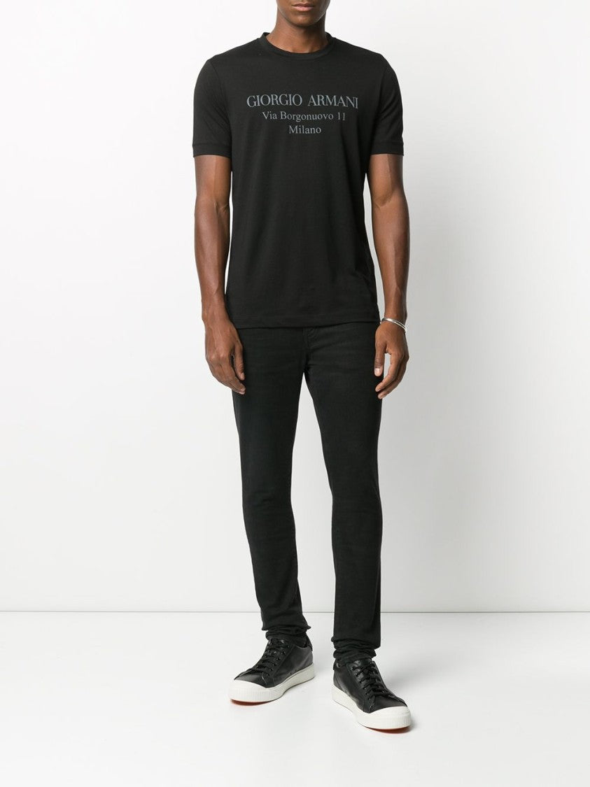 Giorgio Armani Crew Neck Black T-Shirt