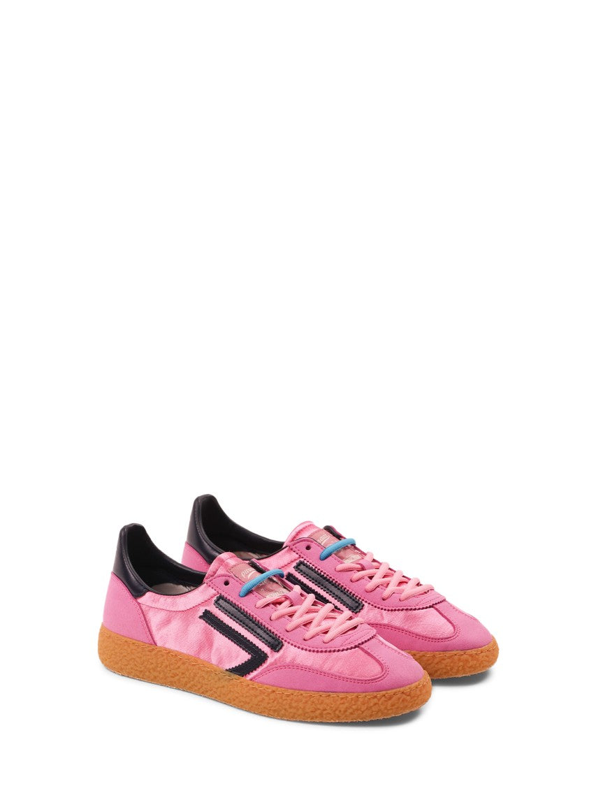 Puraai Vibrant Pink Sneakers With Textured Upper