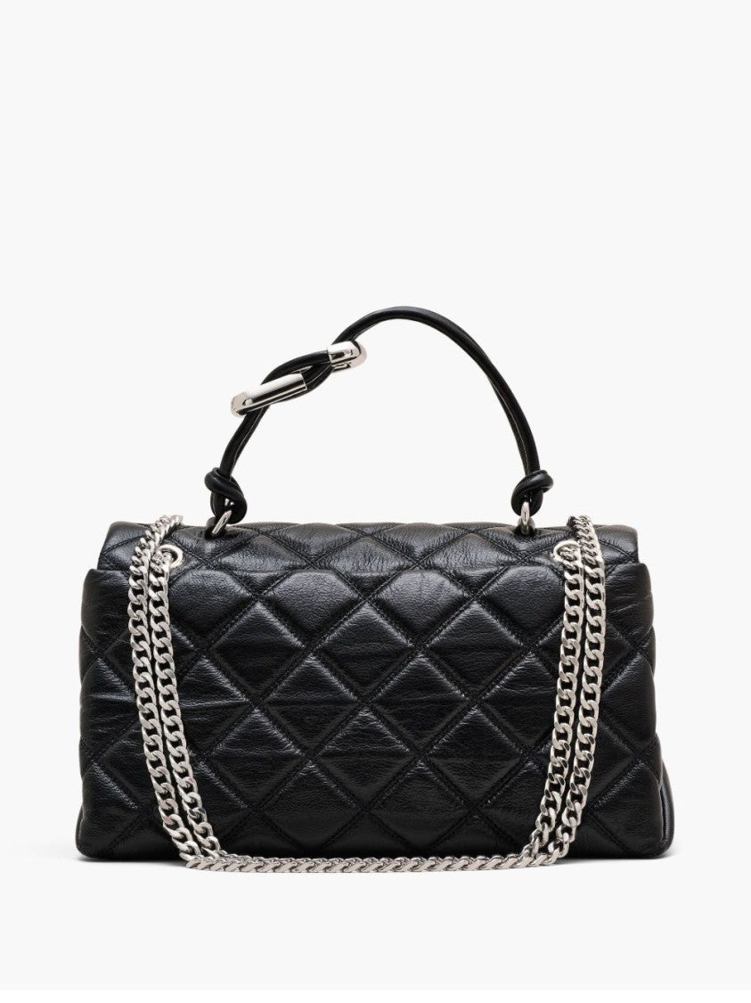 Marc Jacobs Quilted Leather Shoulder Bag With Knot Detail